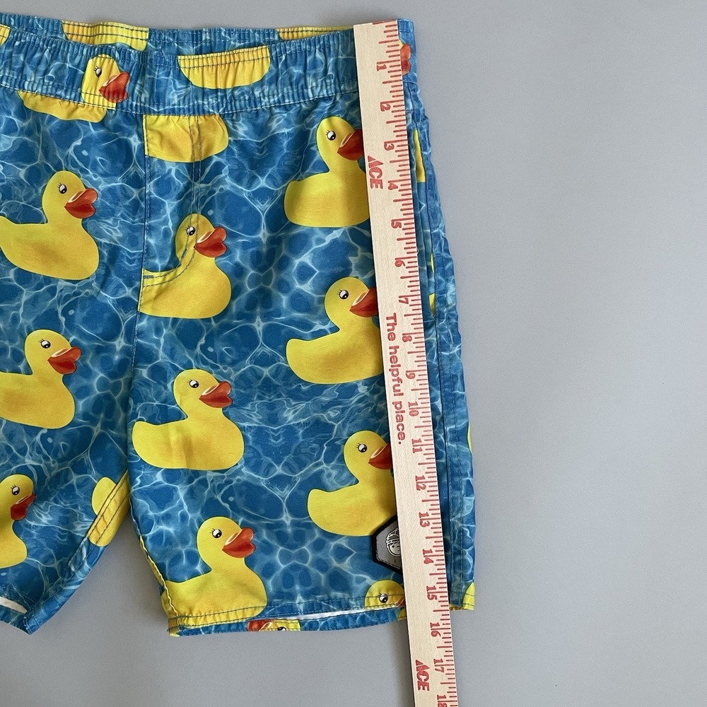 Neff Men's Swim Trunks Medium Rubber Duck Print Blue Yellow Board Shorts M - Picture 8 of 10